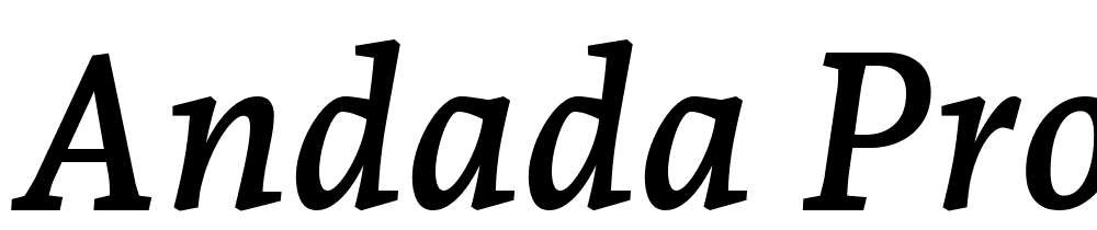 Andada-Pro-SemiBold-Italic font family download free