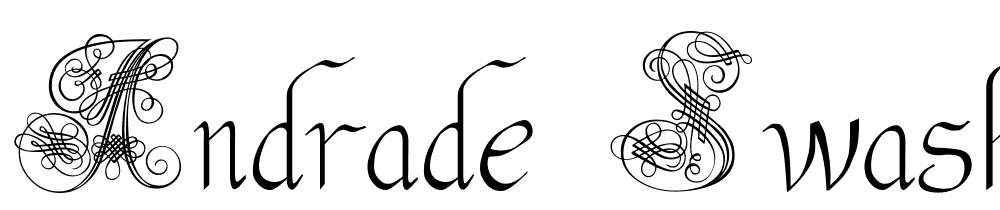 Andrade-Swash font family download free