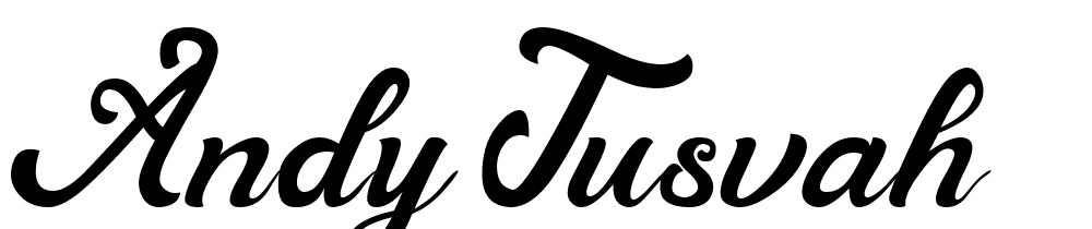 andy-tusvah font family download free