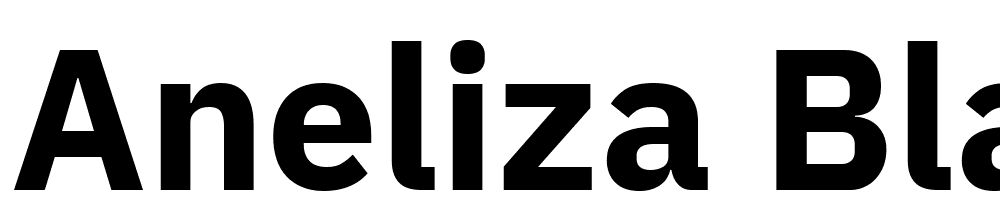 Aneliza-Black font family download free