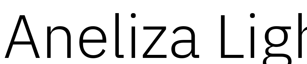 Aneliza-Light font family download free