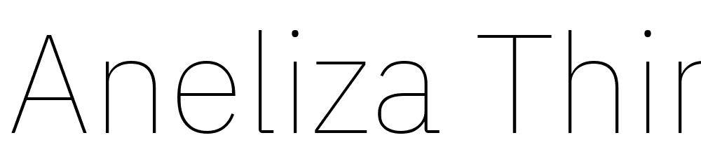 Aneliza-Thin font family download free