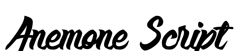 Anemone-Script font family download free