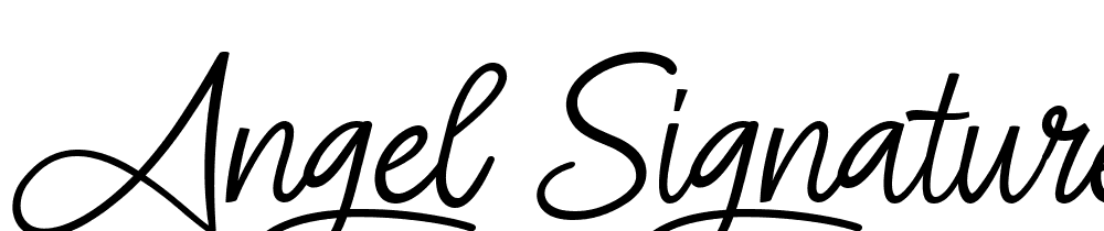 Angel-Signature-Italic font family download free