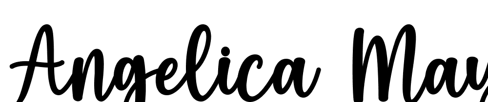 Angelica Maya font family download free