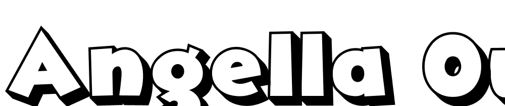 Angella-Outline font family download free