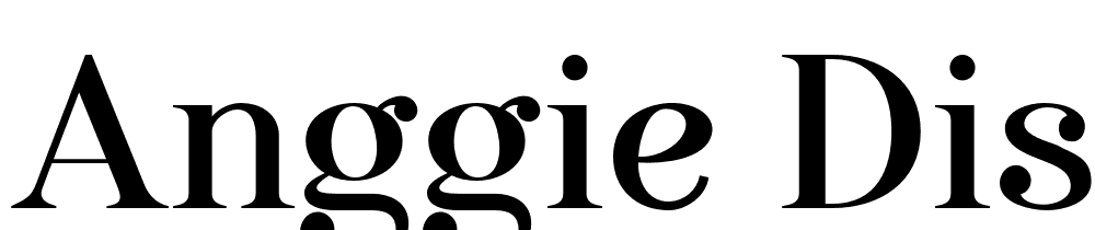 anggie-display font family download free