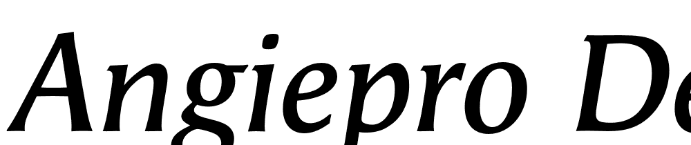 AngiePro-DemiIta font family download free