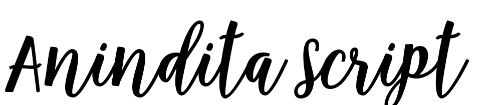 Anindita Script font family download free