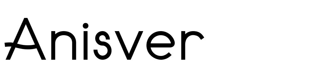 anisver font family download free