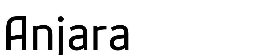 Anjara font family download free