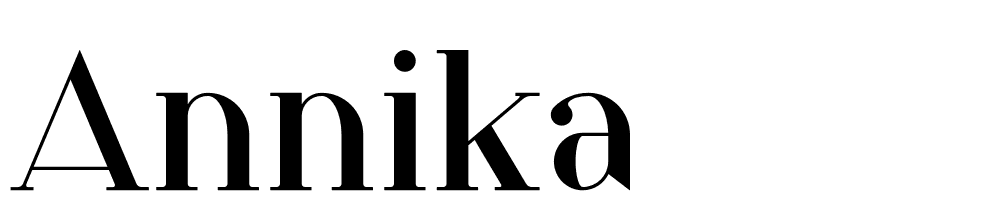 annika font family download free