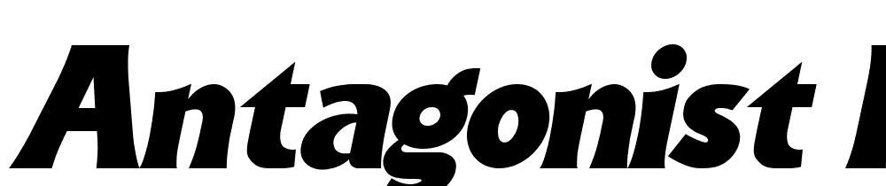 Antagonist-Italic font family download free