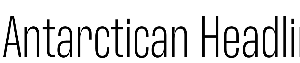 Antarctican-Headline-Light font family download free