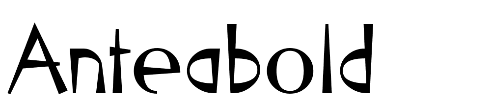 AnteaBold font family download free