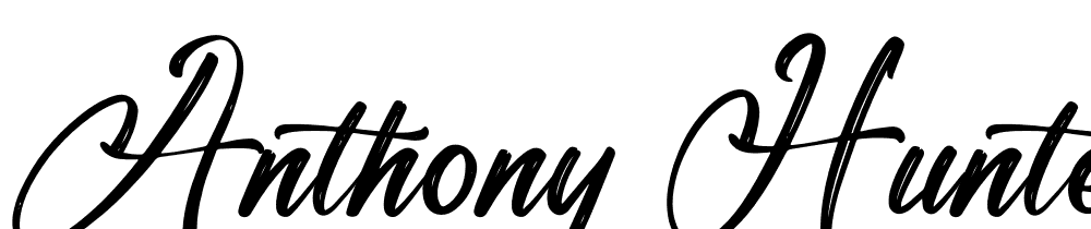 Anthony-Hunters font family download free