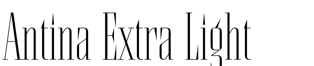 Antina-Extra-Light font family download free