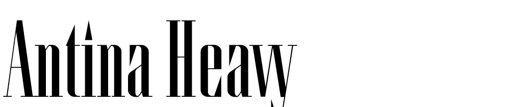 Antina-Heavy font family download free