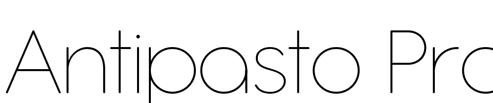 Antipasto-Pro-Thin font family download free