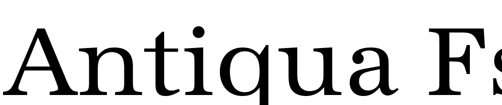 Antiqua Fs font family download free