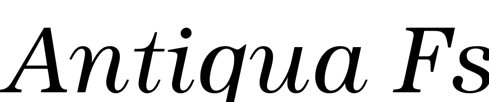 Antiqua Fs font family download free