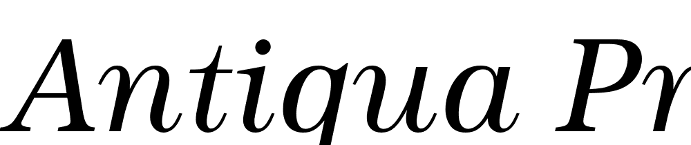 Antiqua Pro font family download free