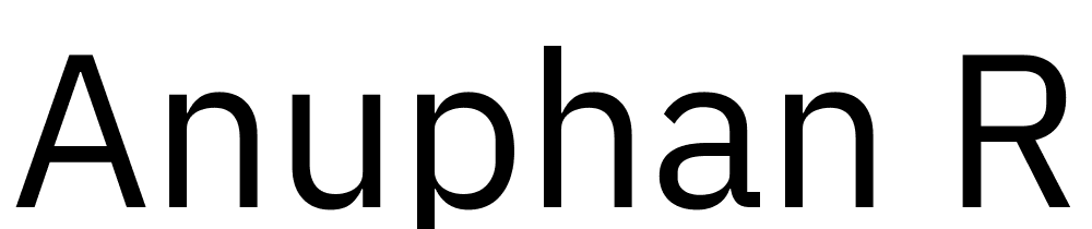 Anuphan-Regular font family download free