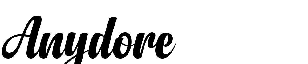 Anydore font family download free