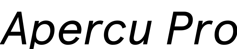 Apercu-Pro-Italic font family download free