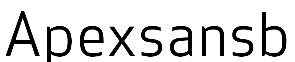 apexsansbookst font family download free