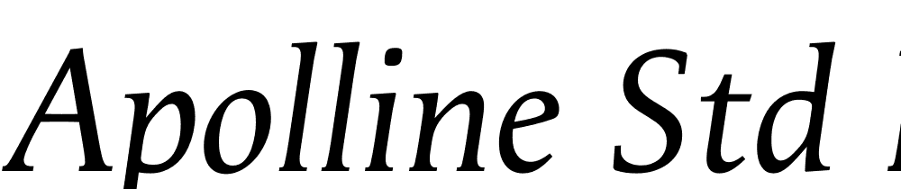 Apolline-Std-Italic font family download free