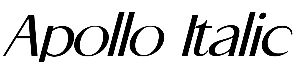 APOLLO-Italic font family download free