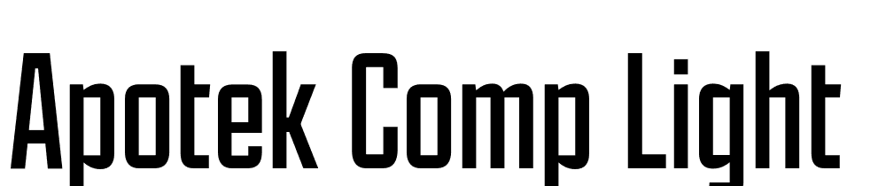 Apotek-Comp-Light font family download free
