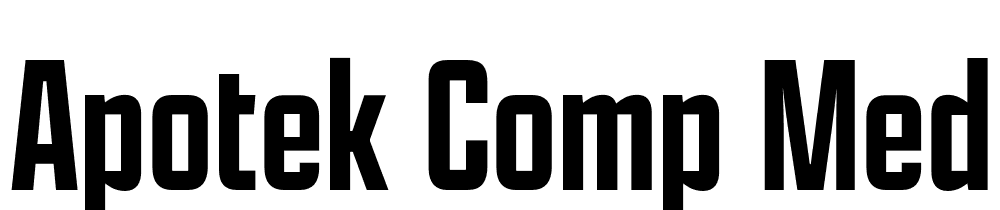 Apotek-Comp-Medium font family download free