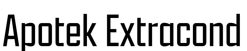 Apotek-ExtraCond-ExtraLight font family download free