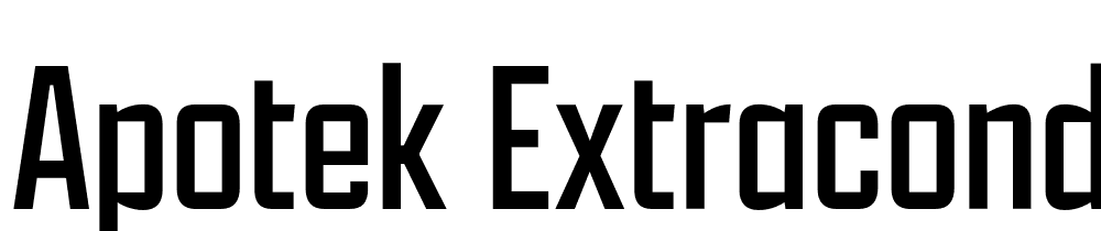Apotek-ExtraCond-Light font family download free