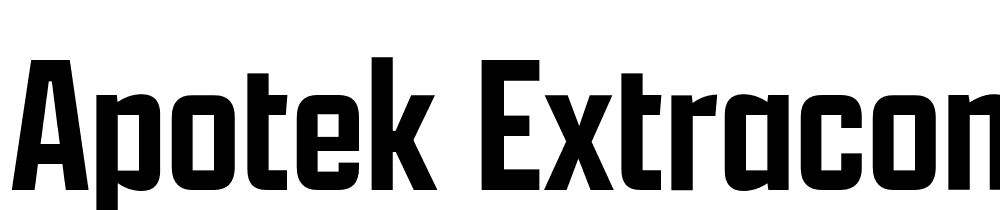 Apotek-ExtraCond-Medium font family download free