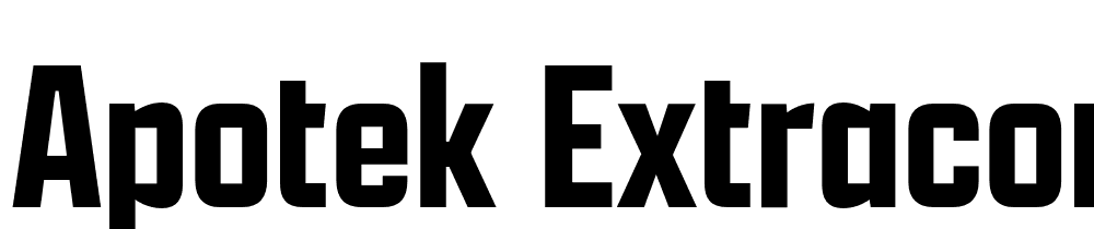 Apotek-ExtraCond-Semibold font family download free