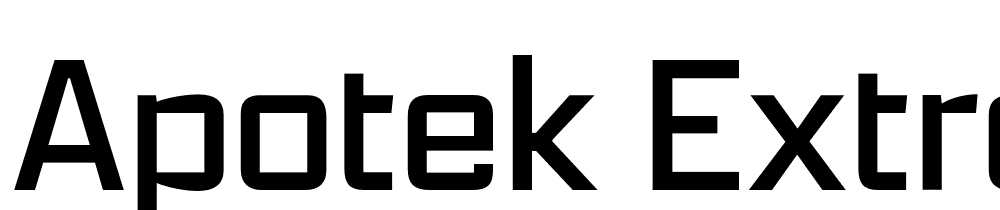 Apotek-ExtraWide-Light font family download free