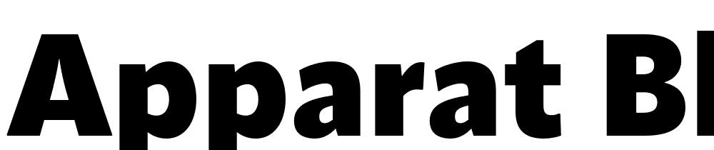 Apparat-Black font family download free