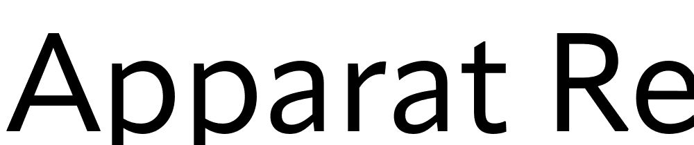 Apparat-Regular font family download free