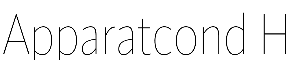 ApparatCond-Hairline font family download free