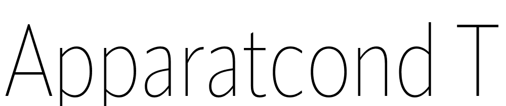 ApparatCond-Thin font family download free