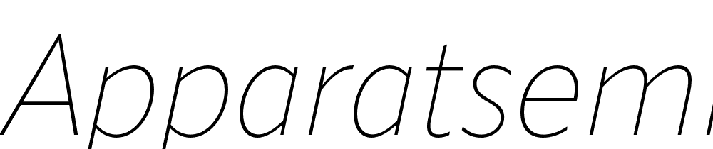 ApparatSemiCond-Thin-Italic font family download free