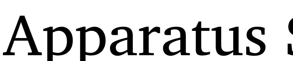 Apparatus-SIL font family download free