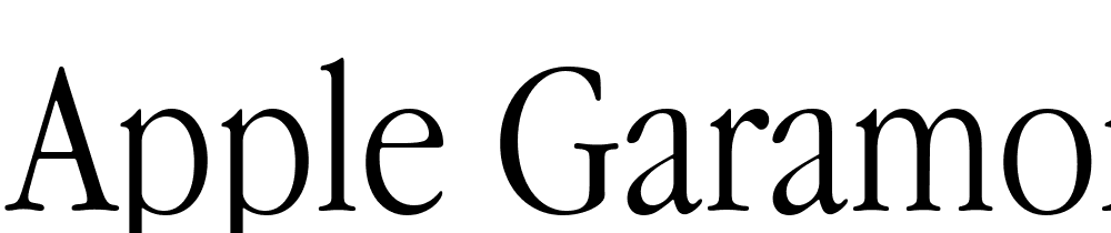 Apple-Garamond-Light font family download free