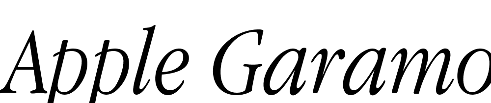 Apple-Garamond-Light-Italic font family download free