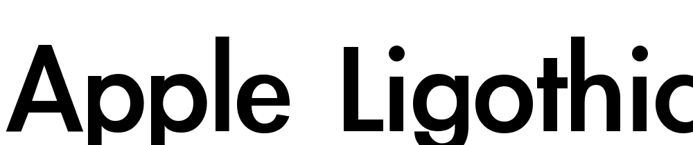 Apple-LiGothic-Medium font family download free