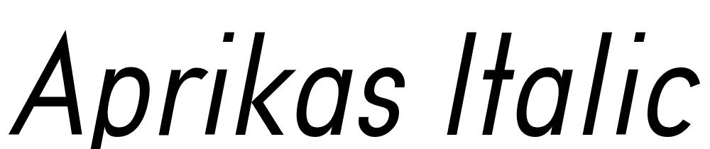 Aprikas-Italic-Demo font family download free