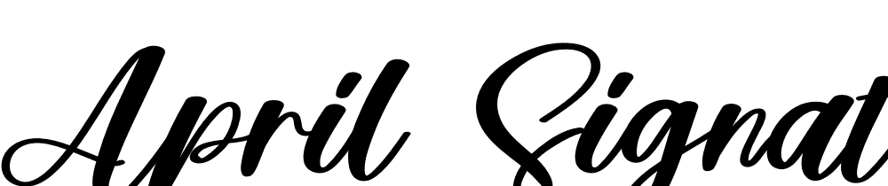 april-signature font family download free